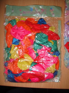 12 inc kaliteli 3 paket ( 300 adet ) renkli balon