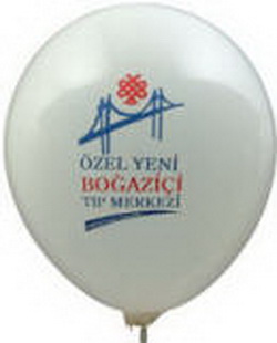 Tek y�ze d�rt renk logo , yaz� ve resim balon bask�s� 1000 adet