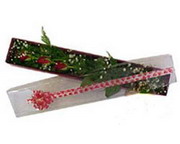 farkl� k�pk�rm�z� 3 adet kutuda g�l Ankara Demetevler �i�ek�i firma �r�n�m�z